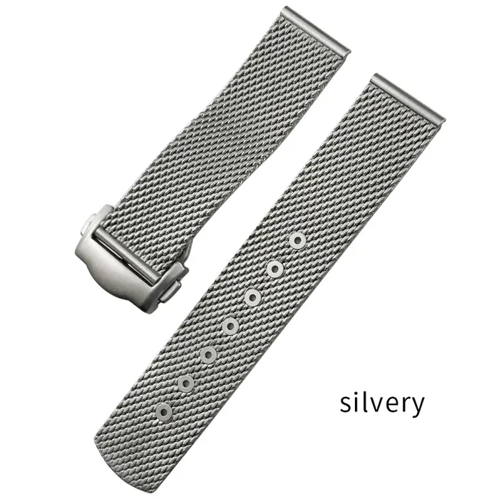 Bracelet de montre tissé en acier inoxydable, 19mm 20mm, pour Omega Seamaster AT150 Aqua Terra Speed