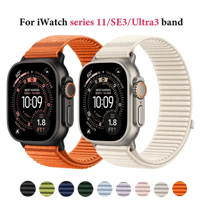Boucle Sport pour Bracelet de montre Apple série 11/10/9/8/7/6/SE/Ultra2 3 49mm 46mm 45mm 44/42/41/40mm