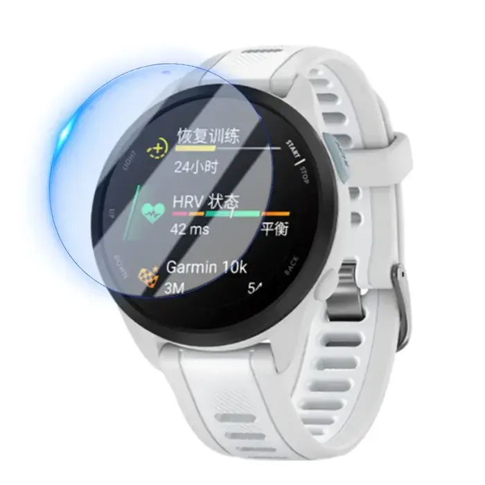 10-1 pièces verre trempé pour Garmin Forerunner 165 965 255 265 265s 955 HD Films de protection anti-rayures pour