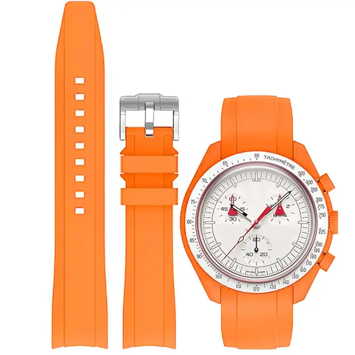 Bracelet pour Omega X Swatch Moonswatch Speedmaster 20mm 22mm extrémité incurvée universelle