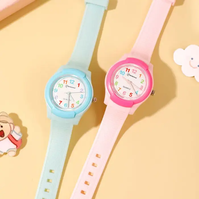 Montre Enfant 2026 Tendance Sport Quartz Rose Numérique Étanche Garçons Filles Enfants Adolescents Étudiants