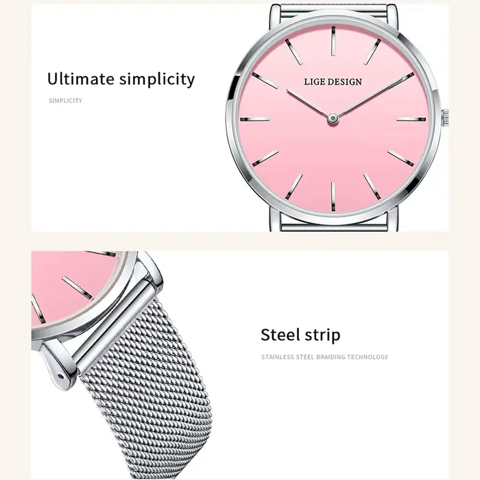 LIGE Women's wristwatch 2026 Elegant