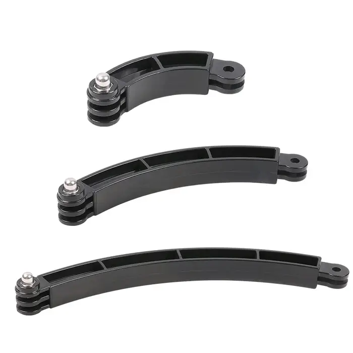 Pour Gopro 13 accessoires auto-Selfie bâton casque bras Extension incurvée 3 voies