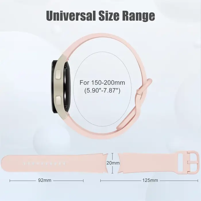 Bracelet de Sport pour Samsung Galaxy Watch 7 6 5 4 FE 44mm 40mm 5 pro 45mm 20mm