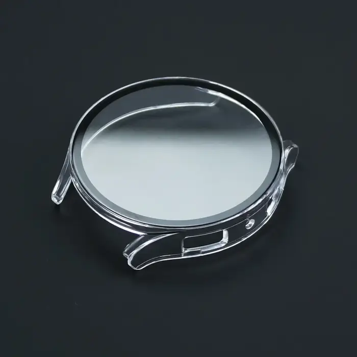 Coque PC pour Samsung Galaxy Watch 7/ FE/6/5/4, 44mm 40mm, verre entièrement trempé + protecteur d'é