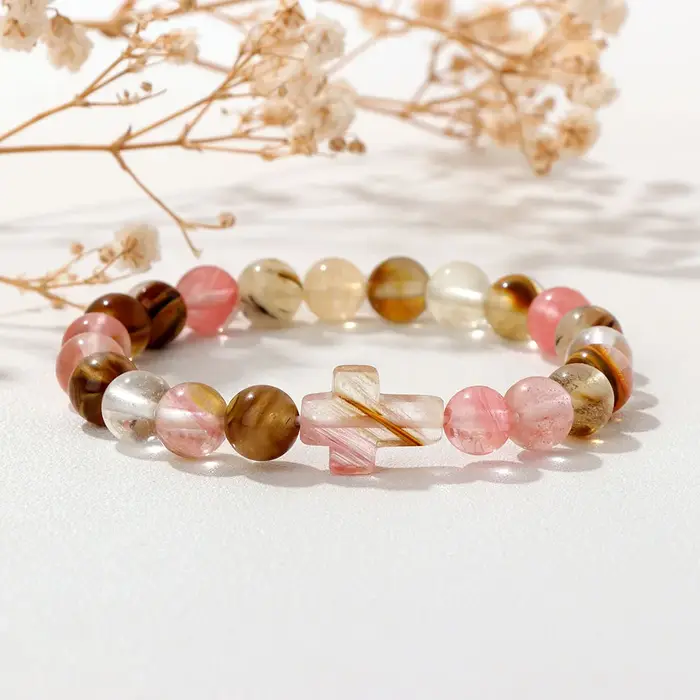 Bracelet en Pierre Naturelle Multicolore pour Homme et Femme
