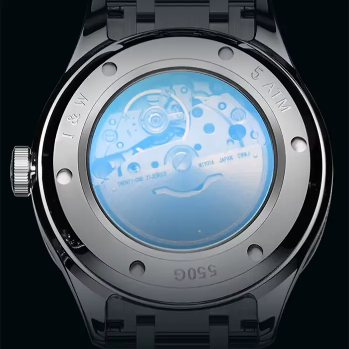Montre mécanique en tungstène pour hommes