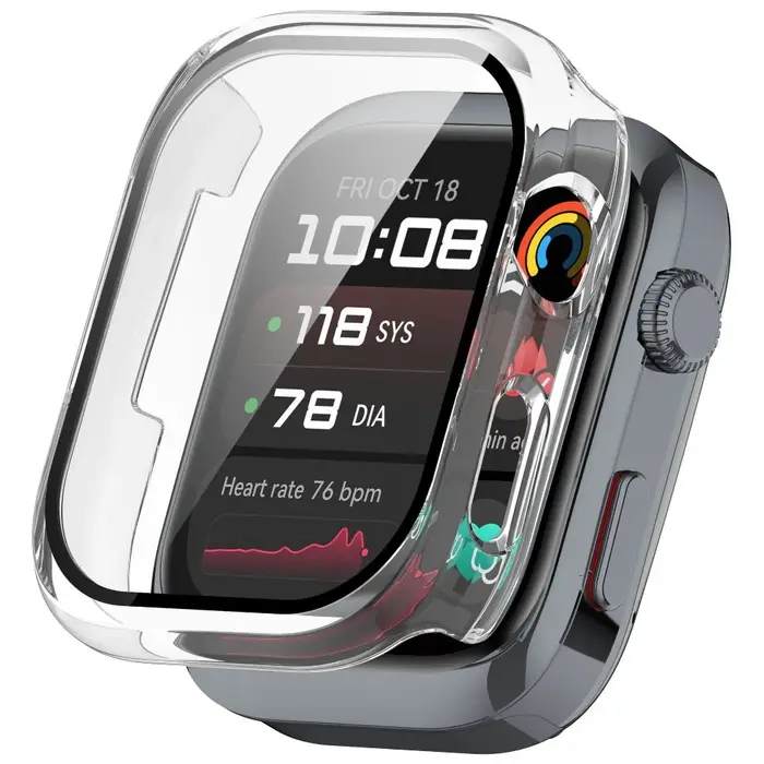Verre trempé + boîtier PC pour Huawei Watch D2 protecteur d'écran anti-rayures pare-chocs housse de protection