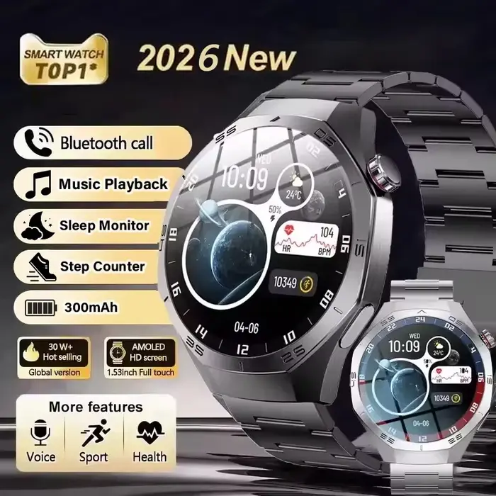 Montre connectée pour hommes, plus de 100 modes sportifs, écran tactile HD, contrôle des photos, cadran personnalisable, étanche 5ATM, compatible iOS et Android, Ht22