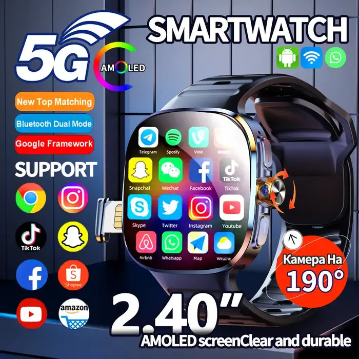 Montre connectée Android M99 avec écran AMOLED de 2