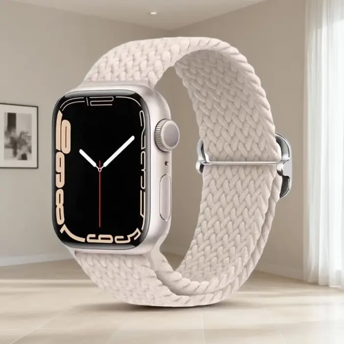 Bracelet en nylon tissé respirant et doux pour Apple IWatch Series 11 10 9 8 7 6 5 4 SE 40/41/42/44/45/46mm