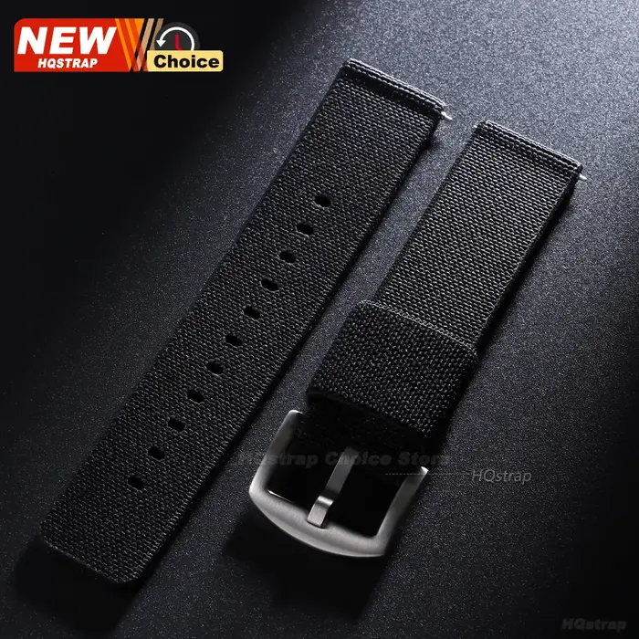 Nouveau bracelet de montre en nylon élastique tissé, 18mm 20mm 22mm, universel, à libération rapide, pour montre militaire, bracelet pour femmes et hommes