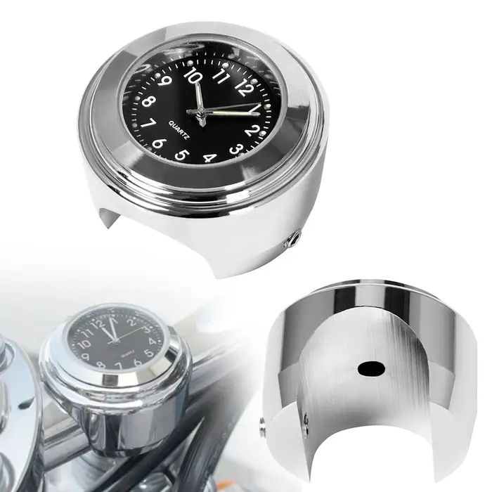 Montre à quartz étanche Shoous pour guidon de moto