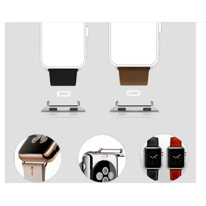 Connecteur métallique pour Apple Watch série 9 8 7 se 6 3