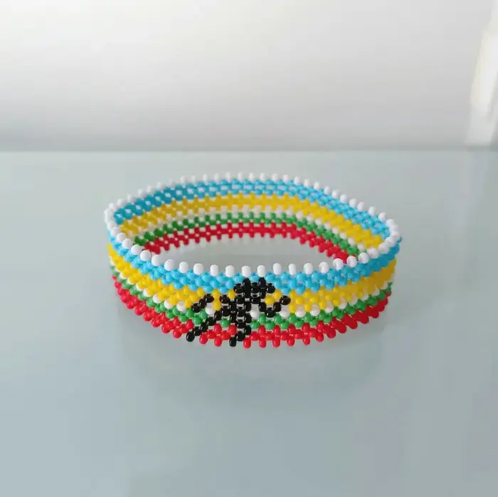 ABL049, personnalisé jeu de Marathon Osako Kenya drapeau Miyuki perles de rocaille élastique fait à la main chanvre tissé Hippy hommes femmes Bracelets de course