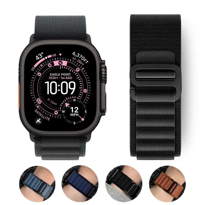 Boucle alpine pour bracelet de montre Apple ultra 3 49mm série 10 9 8 SE3 46mm 42mm 40-44mm 45mm 41mm