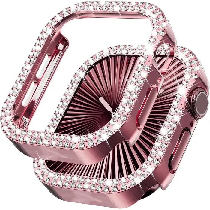 Étui creux en diamant scintillant pour Apple Watch, 46mm 42mm 40mm 41/44/45/49/41mm, pour iWatch sér