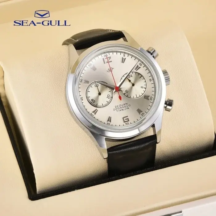Montre-bracelet vintage Seagull 1963 pour pilote de l'Aviation Militaire