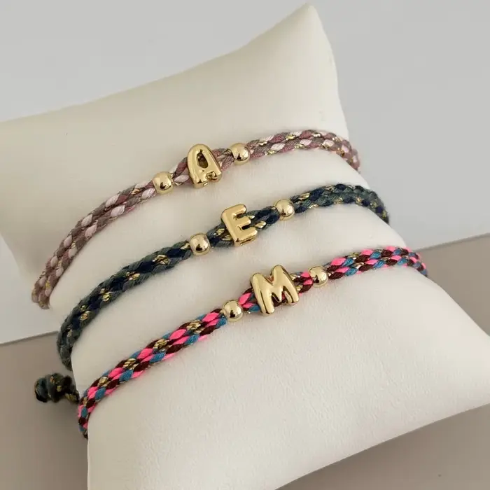 Bracelet initial Vlen Alphabet pour femme