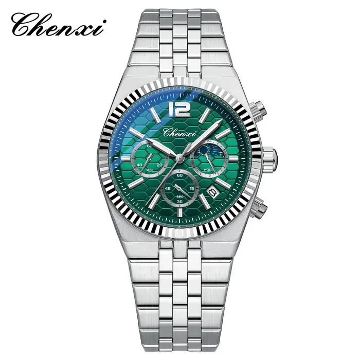 CHENXI Original hommes montre à Quartz étanche affaires chronographe homme montre-bracelet lumineux 