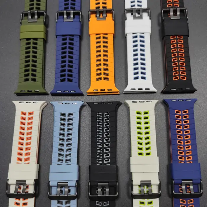 Bracelet respirant pour Apple Watch Ultra 3 2 Series 11 10 9 7 8 6 SE 49mm 45mm 46mm 42mm 44mm