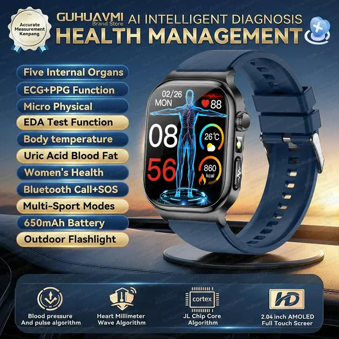 Nouvelle Montre Connectée ECG 2026 pour Femme