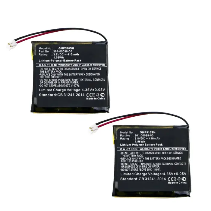 Nouveau 361-00098-00 3.8V 410mAh batterie de remplacement pour montre intelligente pour Garmin Fenix 5