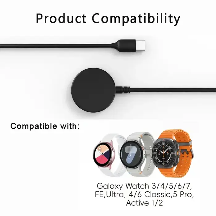 Chargeur pour Samsung Galaxy Watch compatible