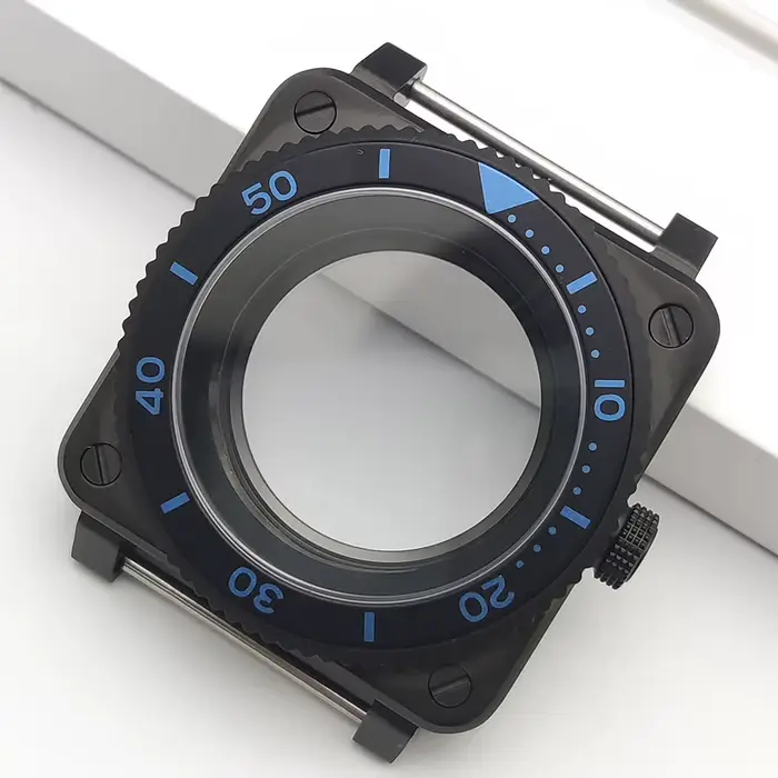 Boîtier de montre carré noir SKX007