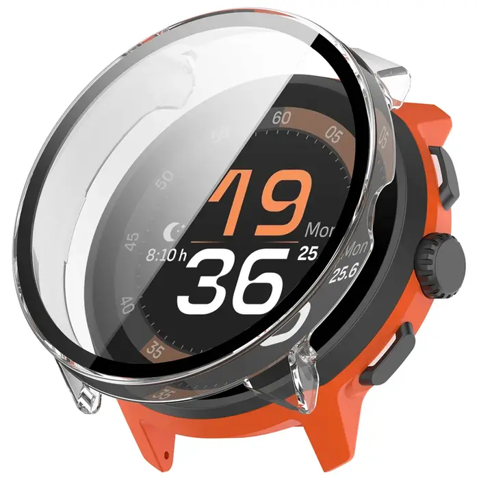 BEHUA couverture avec étui de protection d'écran en verre pour Suunto Run Smartwatch coque