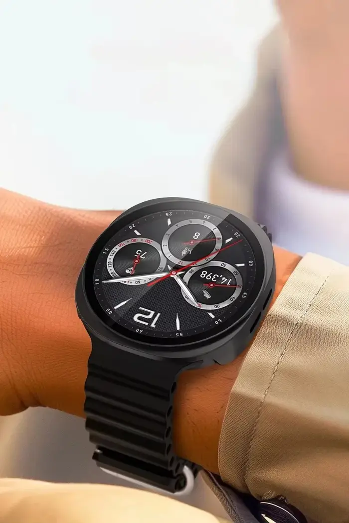 Verre trempé + boîtier PC pour Samsung Galaxy Watch 8 40/44mm classique 46mm coque de protection Anti-chute