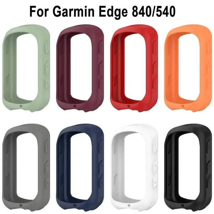 Coque de protection en silicone souple anti-collision pour ordinateur GPS Garmin Edge 840/540