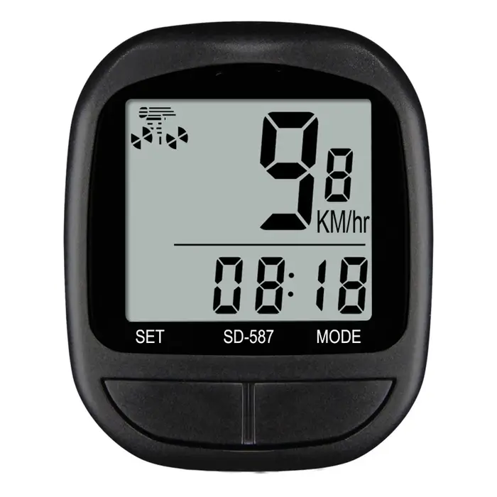 Compteur de vélo étanche filaire avec affichage LED pour le cyclisme, compteur de vitesse et odomètr