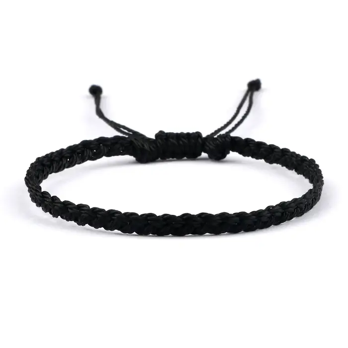 Bracelets en corde de cire tressée à la main pour femmes et hommes, bracelet en fil de cire multicol