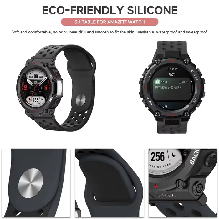 Ceintures pour Amazfit T Rex Trex 2 Pro Correa Bracelet respirant pour Huami