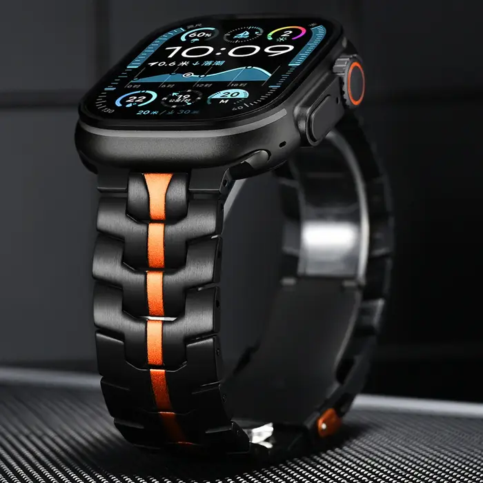 Bracelet couleur titane Ultra 3 2 pour Apple Watch 49mm 46mm 45mm 44mm 42mm