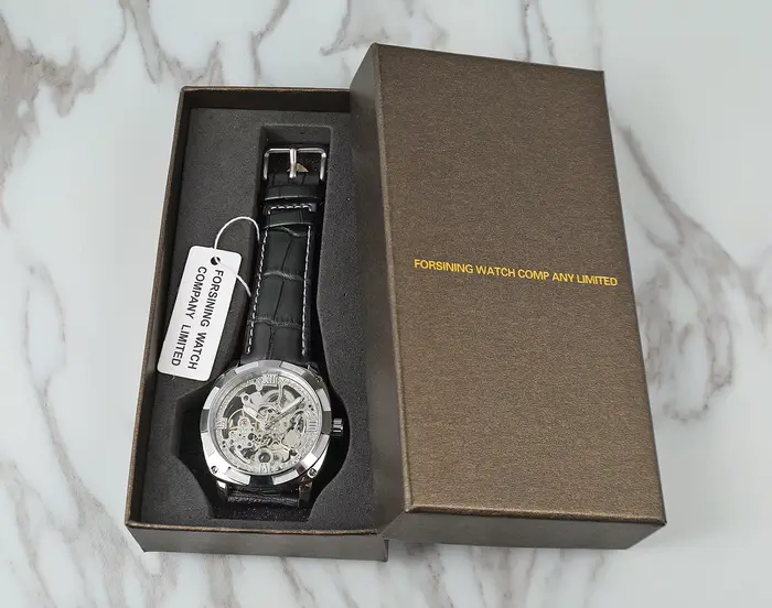 Nouvelle conception 2026 FORSINING Montre automatique classique décontractée
