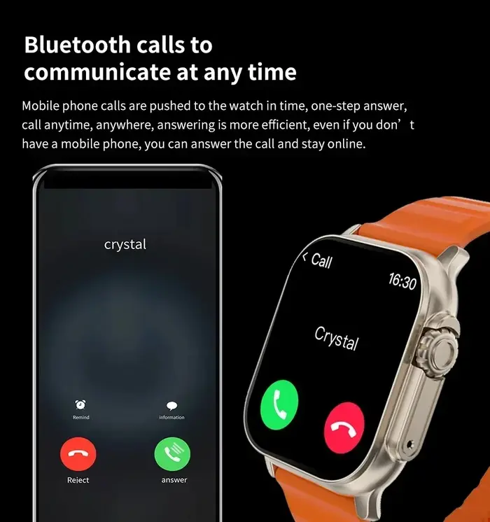 Nouvelle Montre Connectée Homme 2026 – Écran HD 2,01 Pouces, Appel Bluetooth, Suivi Santé et Fitness, Modes Multi-Sports – Compatible Android et iOS