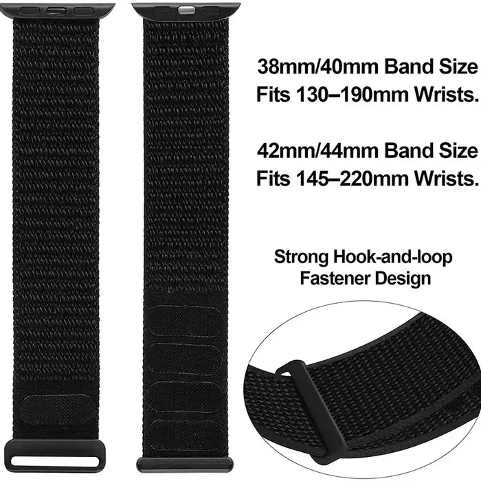 Bracelet en nylon respirant confortable pour Apple Watch