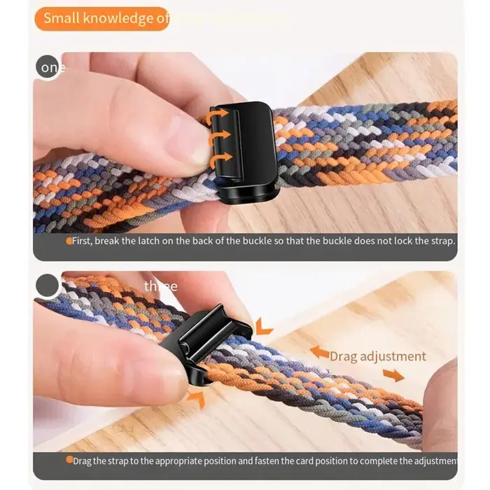 Bracelet de montre magnétique tressé