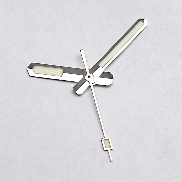 Aiguilles de montre or argent NH35 NH36 C3 vert lumineux
