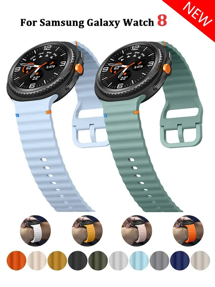 Bracelet de sport océan en Silicone pour Samsung Galaxy Watch8