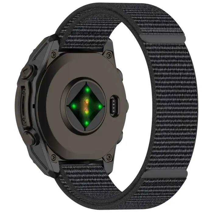 Bracelet en nylon respirant avec fermeture Velcro pour Garmin Forerunner 935 945 955 965 745 Fenix 8 7 6 5 7X 6X 5S 6S 7S Instinct 2 2S 2X