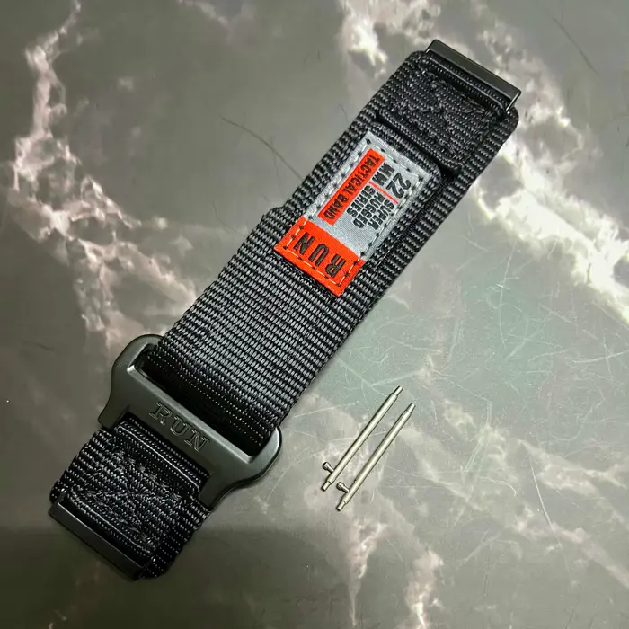 Suunto 24mm Bracelet à boucle en Nylon pour Suunto7/9/9baro/Spartan Sport Bracelet de montre facile 