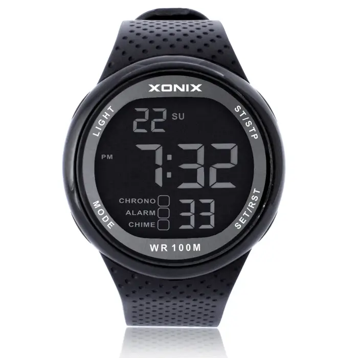 Chaud!!! XONIX mode hommes montres de sport étanche 100m en plein air amusant numérique natation plongée Montre-bracelet Reloj Hombre Montre Homme