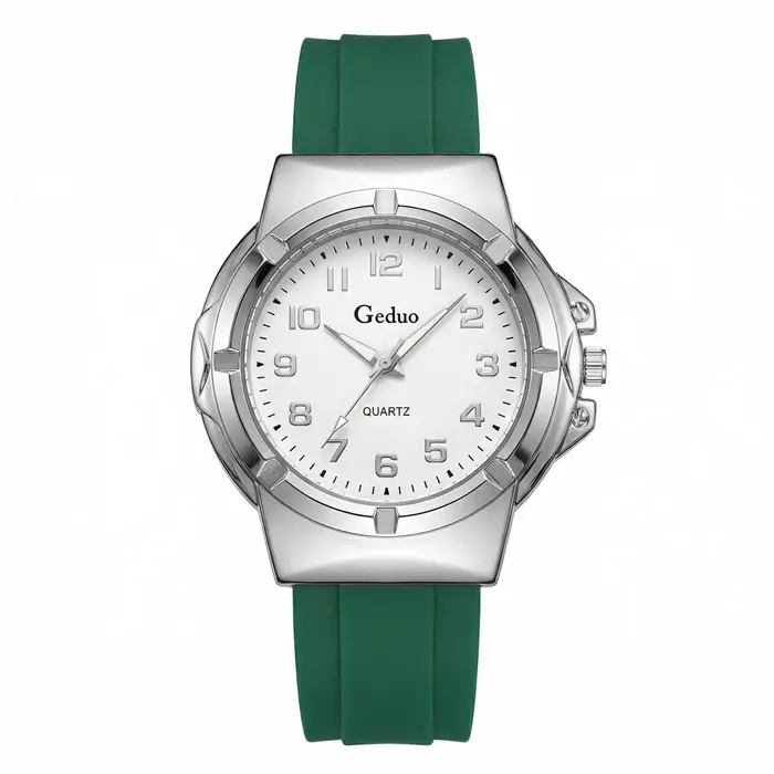 Nouvelle montre sport pour homme, montre-bracelet à quartz en silicone décontractée