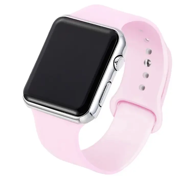 Mode Sport montre numérique pour femmes hommes carré montres LED décontracté Silicone électronique dames