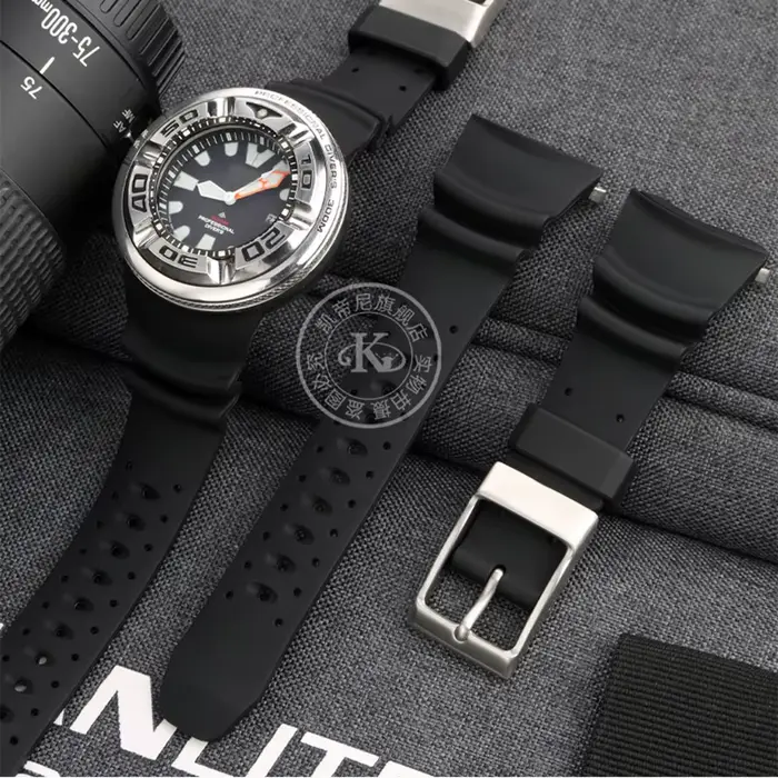 Bracelet de montre en caoutchouc pour Citizen BJ8050