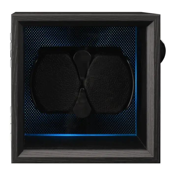 Embers Watch Winder 2 4 8 Boîte de rangement pour montres en bois noir avec moteur silencieux et rét