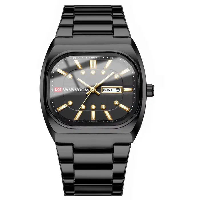 Montre Homme Série Plongée Analogique à Mouvement Carré 40mm en Acier Argenté, Montre à Quartz de Ma